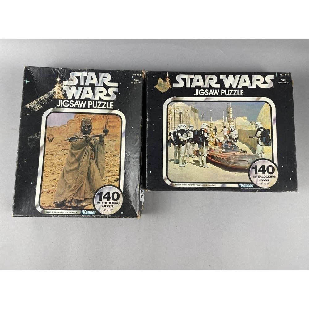 Vtg 1977 Star Wars Kenner Jigsaw Puzzle Lot Attack Sand People Stormtroopers